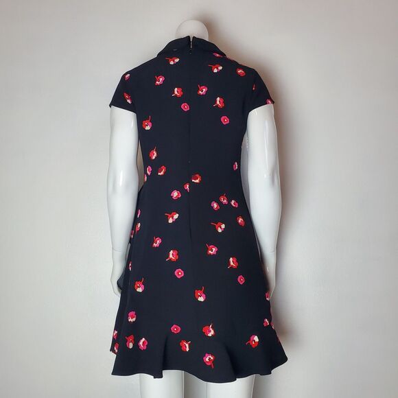 Kate Spade Black Pink Floral Mini Dress - Picture 4 of 9